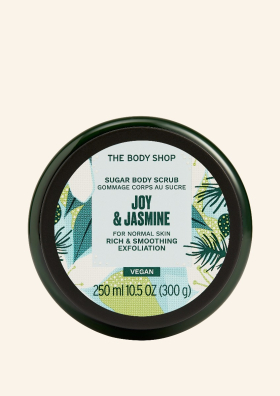 Joy & Jasmine cukrový telový peeling 250ml - The Body Shop
